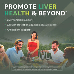 Liver detox support with milk thistle