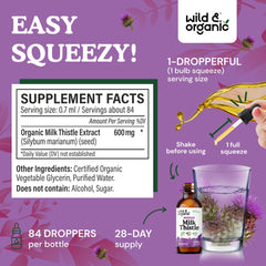 Liver detox tincture bottle with dropper
