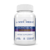 Liver Medic Hepatiben bottle front for all-in-one liver wellness on-the-go.