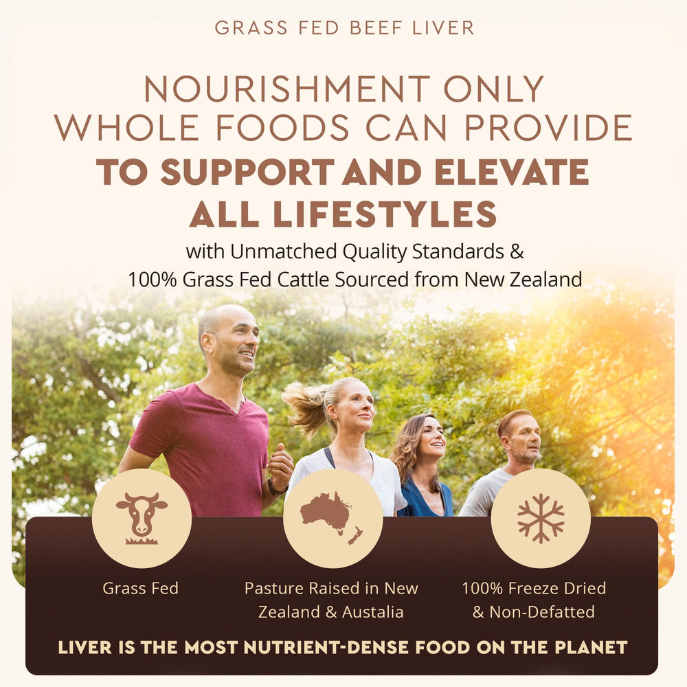 Nutrients in liver including vitamin A, B12, and CoQ10