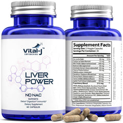 Bottle of 21-IN-1 Liver Support Detox & Repair with Milk Thistle and Beetroot, 120 capsules