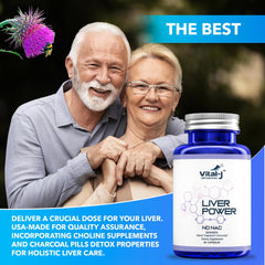 Lifestyle-ready bottle with capsules for daily liver support