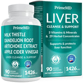Bottle of 32-in-1 Liver Support Supplement with capsules