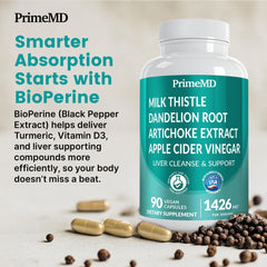 Ingredients chart for the 32-in-1 liver support formula