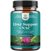 Bottle of Liver Support NAC with Milk Thistle 120 caps