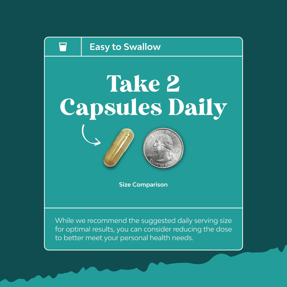 Supplements bottle with green lid on white background