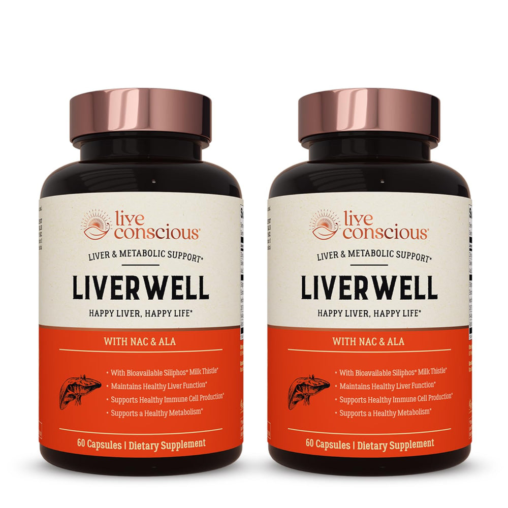 LiverWell 2-pack bottle front and label