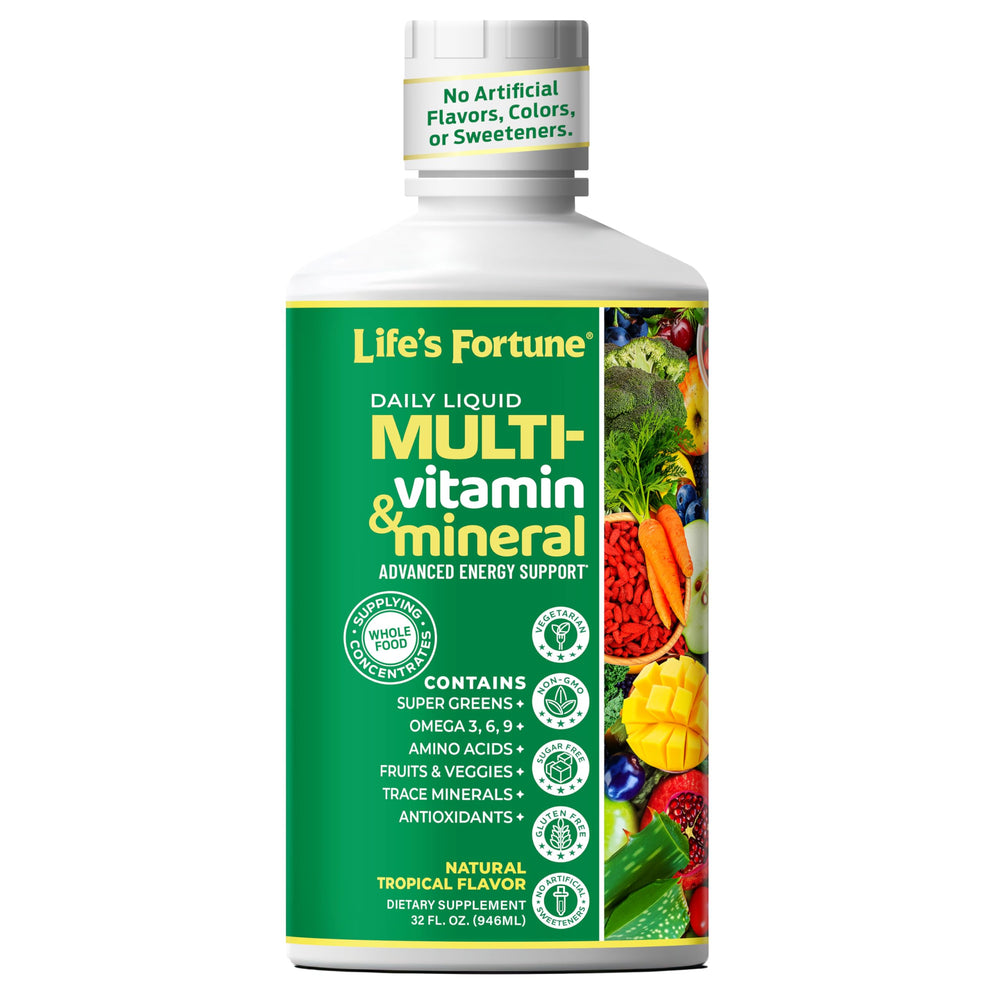 Life's Fortune liquid multivitamin tropical flavor 32 oz bottle