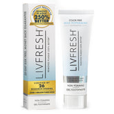 LIVFRESH Toothpaste Gel tube with branding