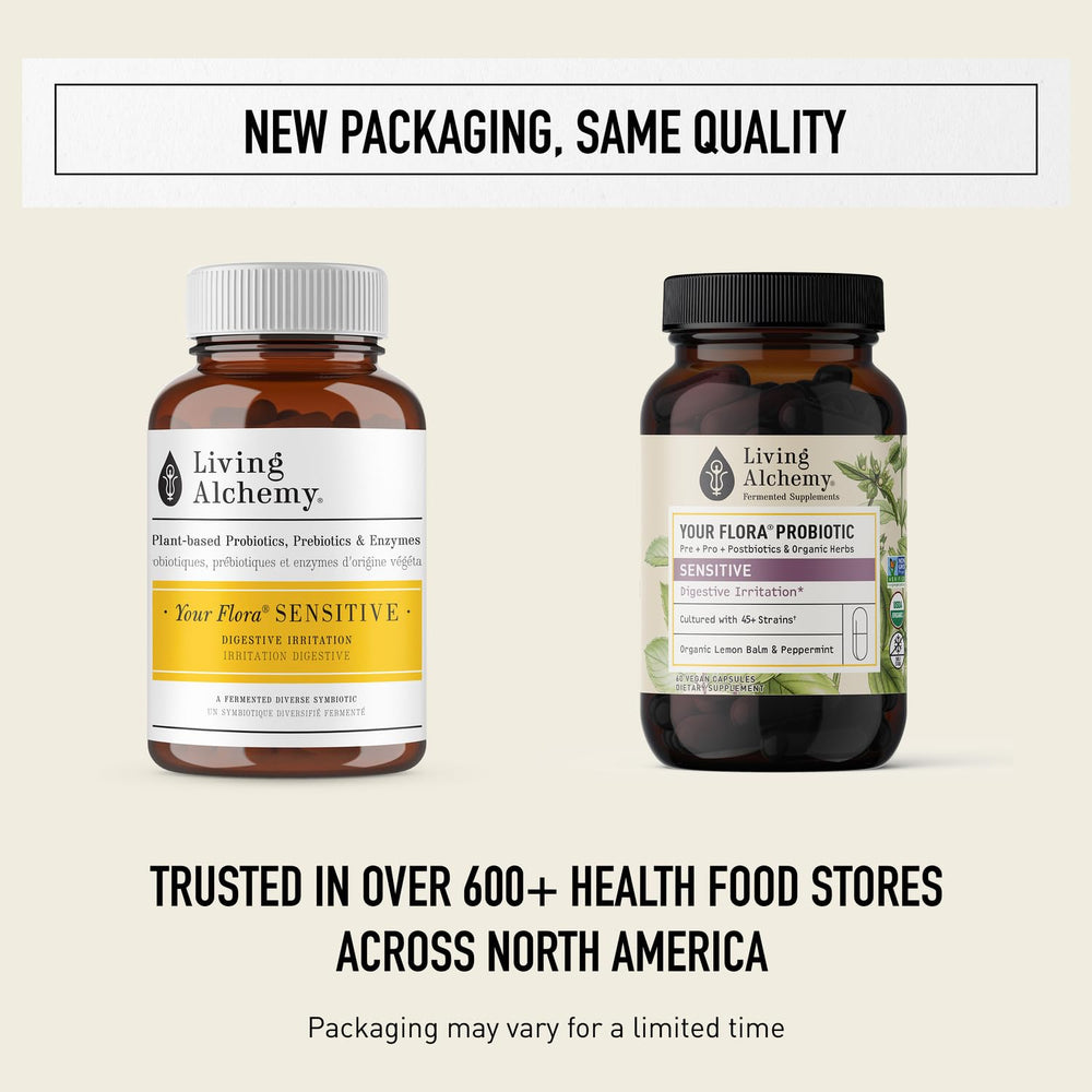 Digestive comfort capsules by Living Alchemy designed for gentle digestion