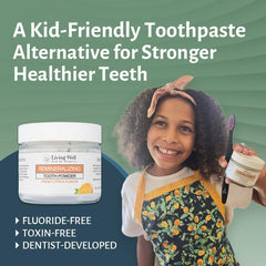 Dr. Michelle Jorgensen, holistic dentist, with product
