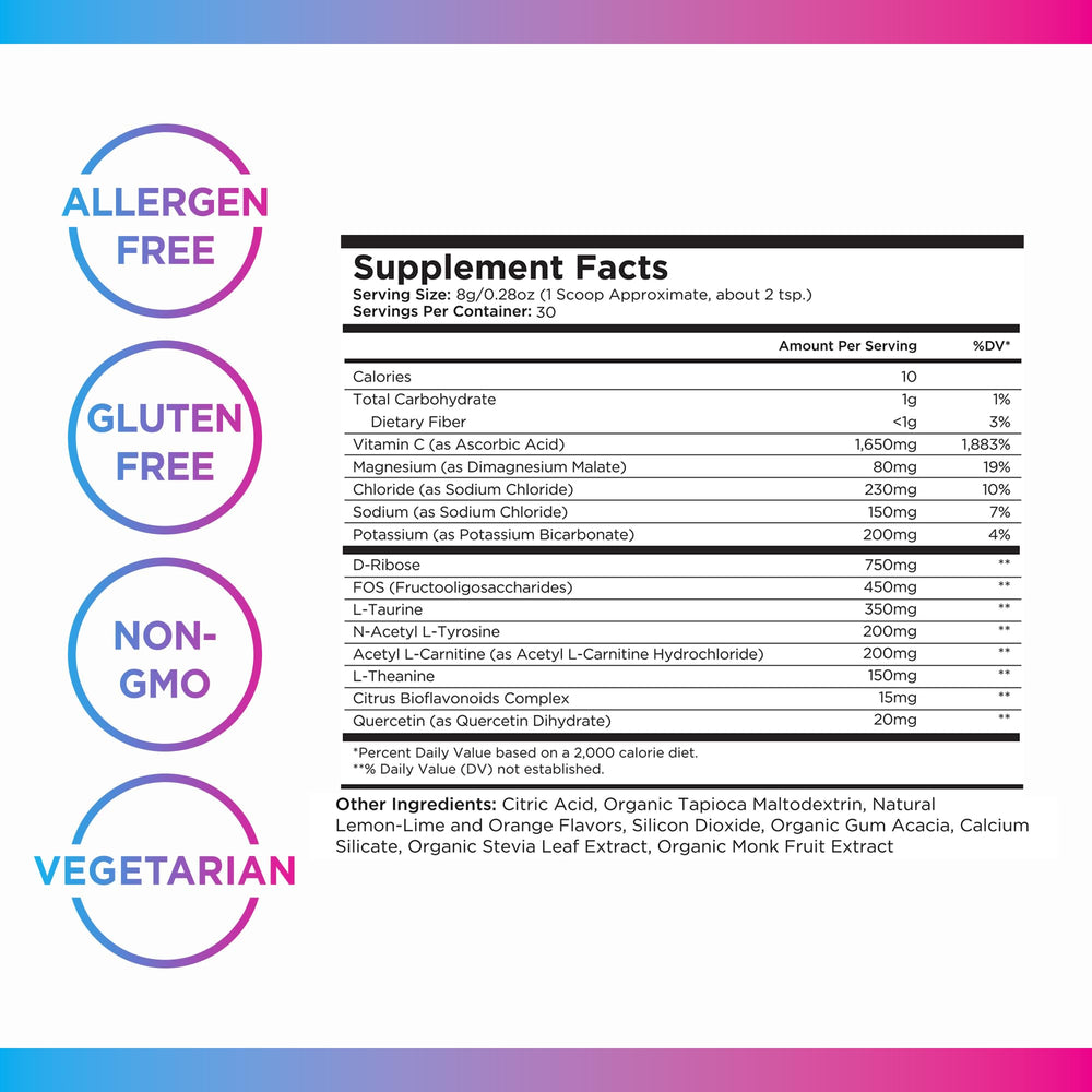 Livingood Daily Electrolytes dissolving in water with bright flavor release.