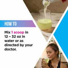 Livingood Daily Electrolytes dissolving in water with bright flavor release.