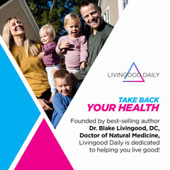 Livingood Daily Electrolytes powder on the kitchen counter for daily hydration