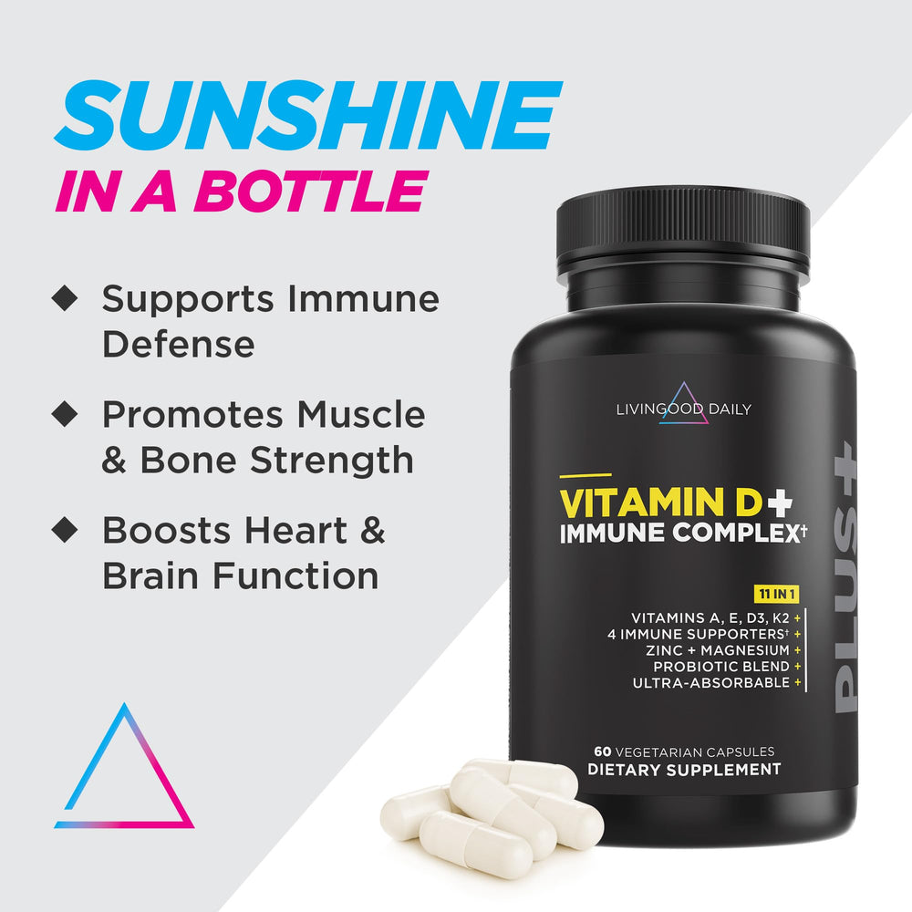 Close-up of vitamin D3 K2 zinc magnesium ingredients