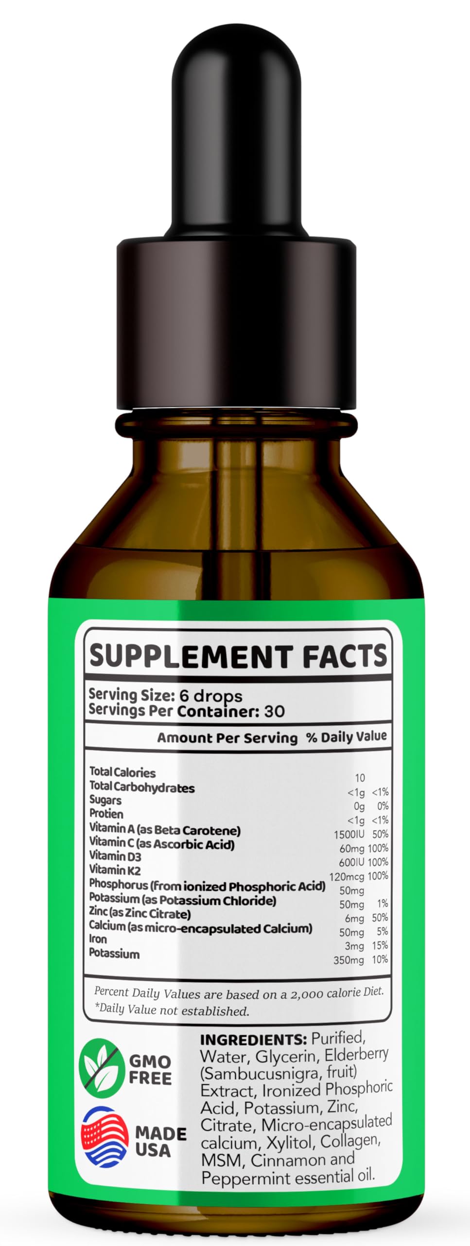 Gums and teeth health represented with Dentitox Drops