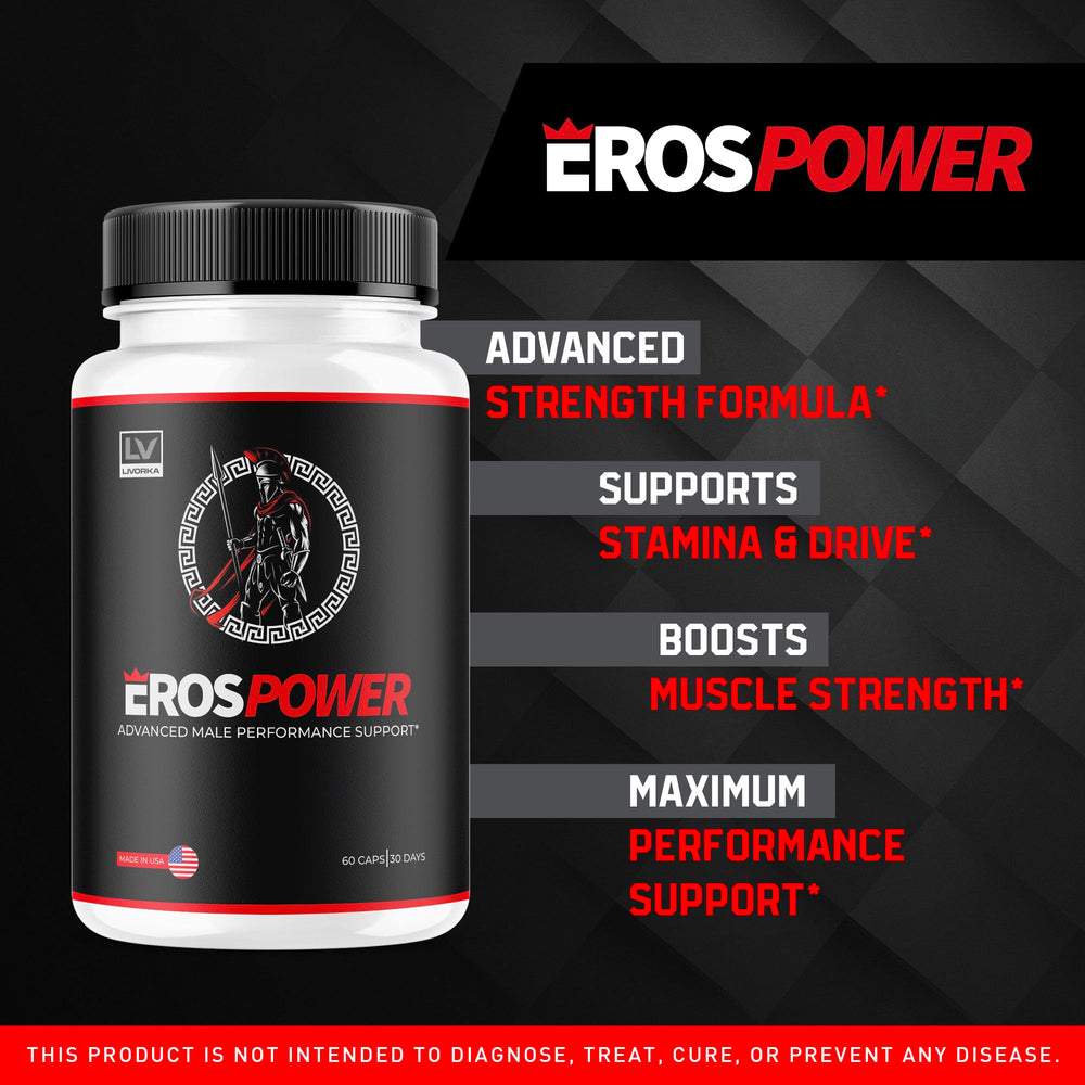 LIVORKA Eros Power advanced formula label — premium formulation cues.