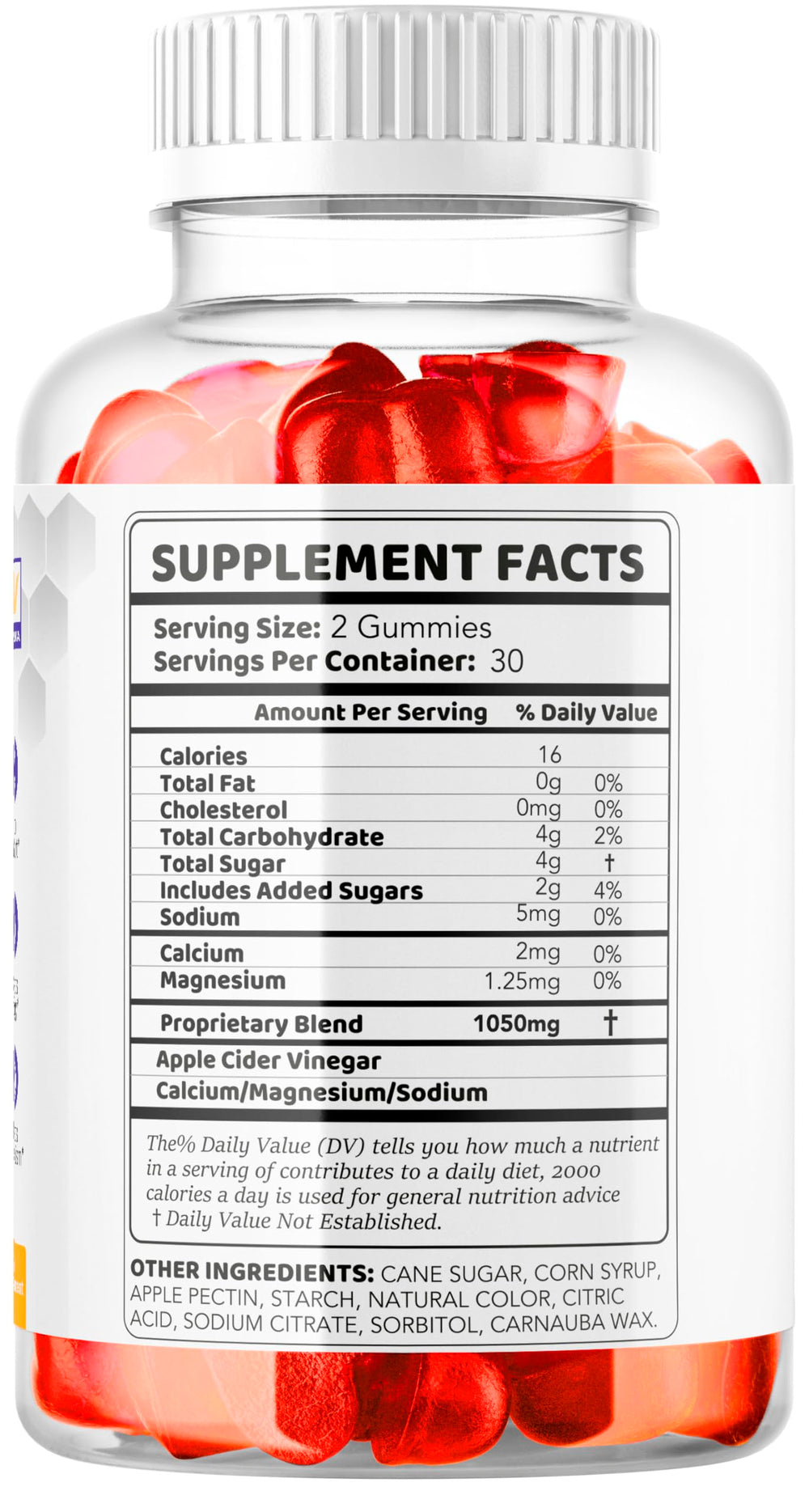 LIVORKA gummies beside an apple suggesting apple cider vinegar relation
