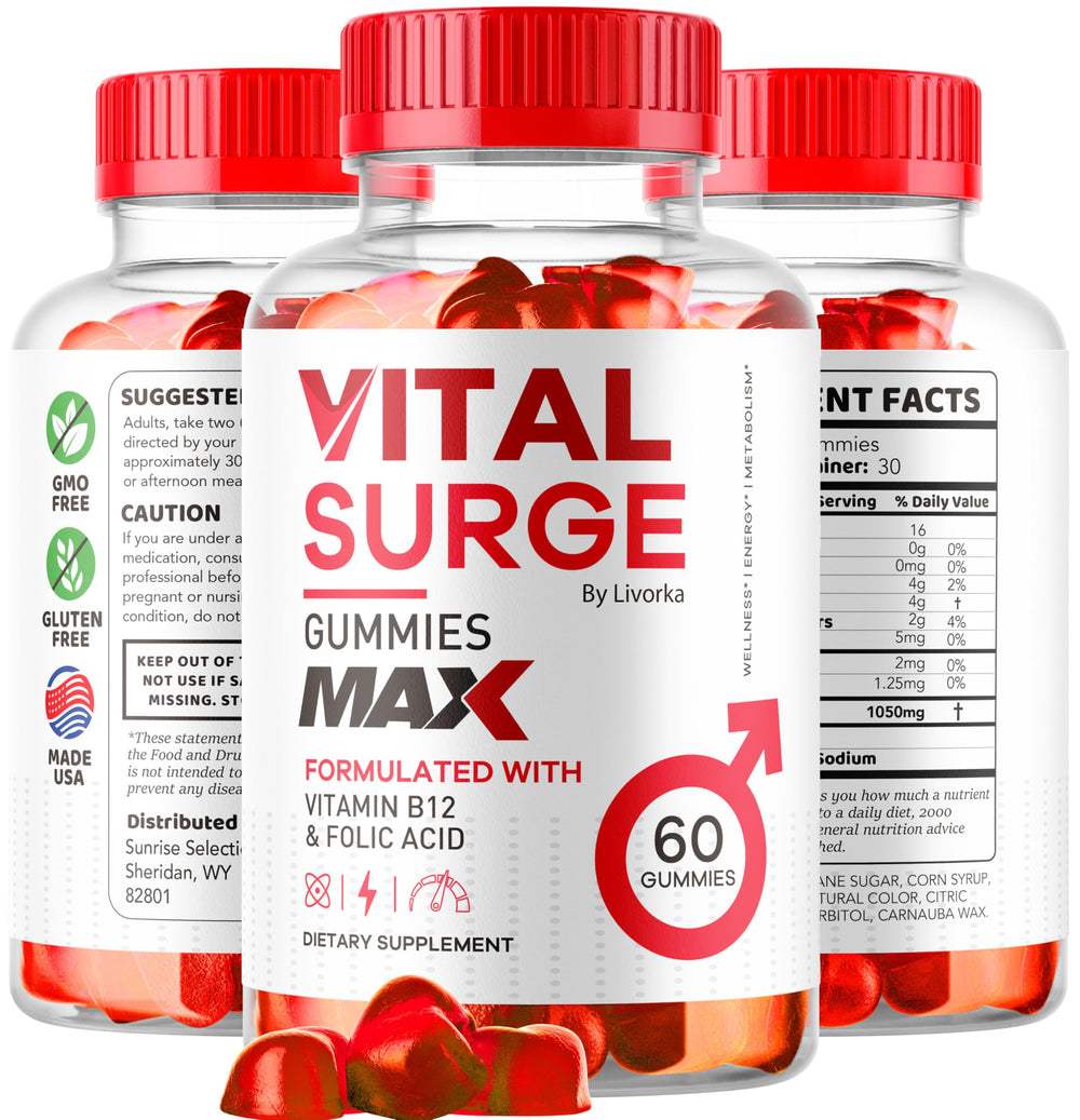 LIVORKA Vital Surge gummies on the go for quick energy.