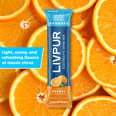 LivPur travel stick pack shows portable hydration for gym or hike.