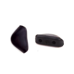 LJWXX 2Pair Two-Hole Silicone Nose Pads for Eyeglasses and Sunglasses - Black