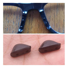 Two-pack replacement silicone nose pads for eyeglasses and sunglasses