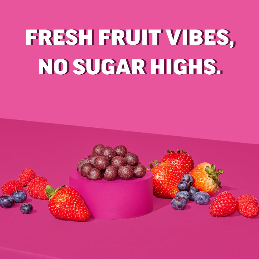 No added cane sugar label on probiotic gummies