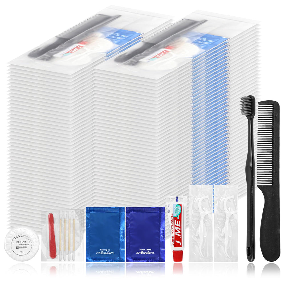 LLHQAMT 100-pack travel hygiene kit packaging