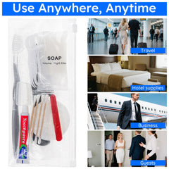 assorted items in LLHQAMT travel hygiene kit