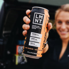 Nutrition facts close-up for LMNT Sparkling Electrolyte Grapefruit Salt