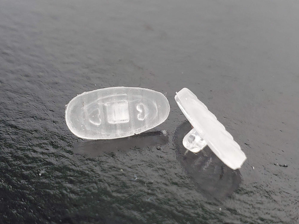 Front view of LMP Optical Premium Soft Silicone Universal Screw-in Nose Pads for Eyeglasses & Sunglasses