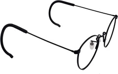 Cable temple attaching securely to a metal eyeglass frame