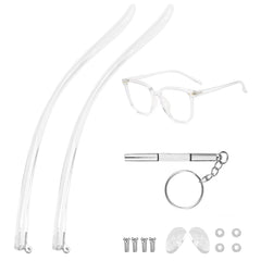 LNQ LUNIQI acrylic eyeglass arms replacement temple – front view