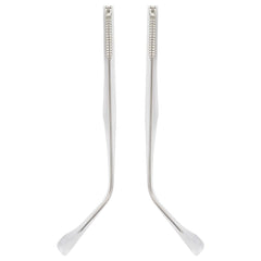Clear metal eyeglass replacement arm front view