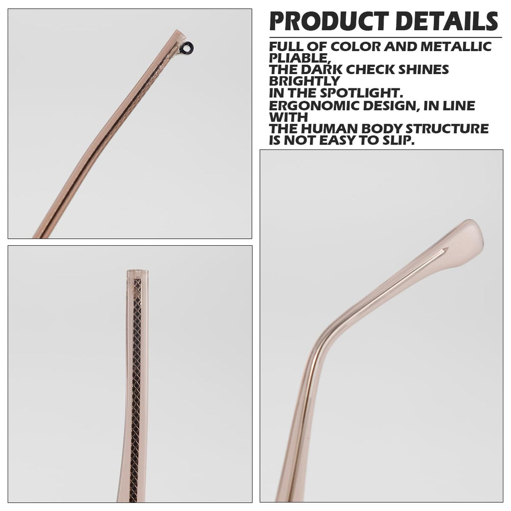 Eyeglasses replacement arm side profile with comfortable design