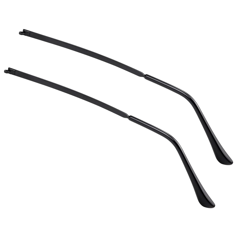 LNQ LUNIQI black metal eyeglass replacement arm – front view