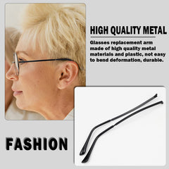 Package includes 1 x metal eyeglass replacement arm