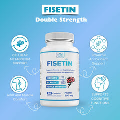 Close-up of Logic Nutra Fisetin Double Strength bottle cap