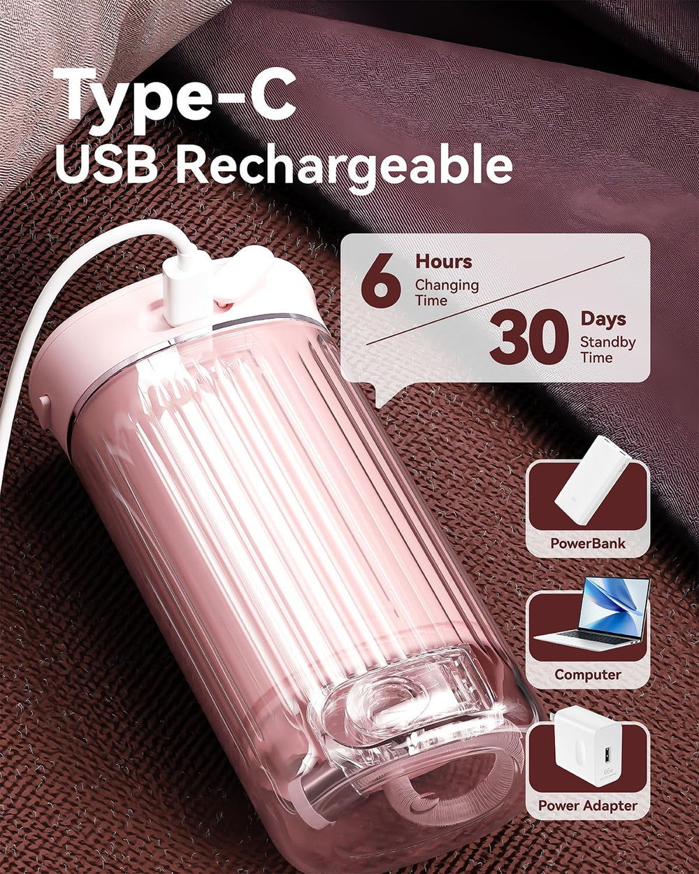 Long battery life portable water flosser
