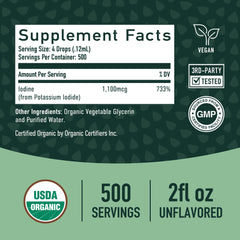 Two-ounce bottle highlighting long shelf life and 500 servings