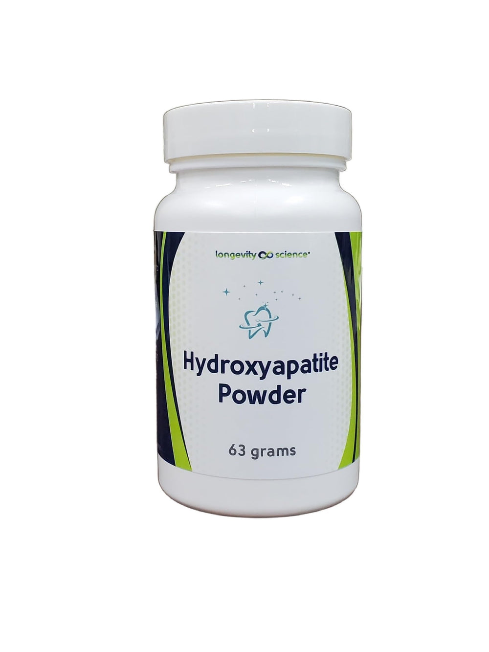 Longevity Science Hydroxyapatite Powder 63 g jar for enamel remineralization