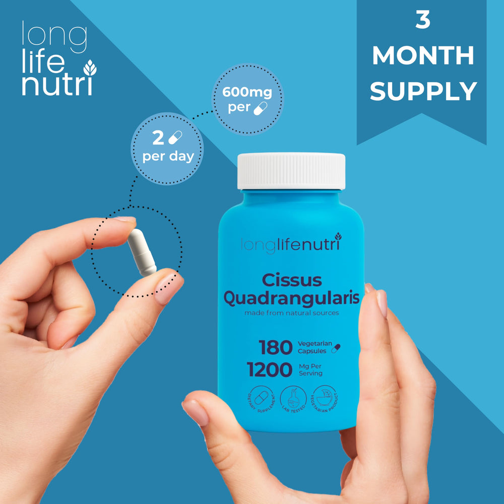 USA-made manufacturing label for LongLifeNutri Cissus Quadrangularis