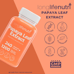 Illustration of daily wellness routine with papaya leaf extract capsules