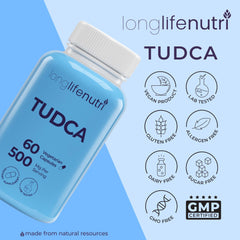 LongLifeNutri TUDCA premium pill organizer included.