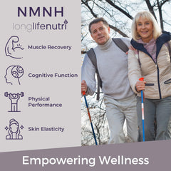 Packshot showing a 2-month supply of NMNH capsules