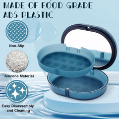 Built-in mirror with cleaning tools included in the case