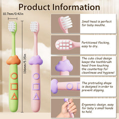 Close-up of soft nylon bristles with rounded tips