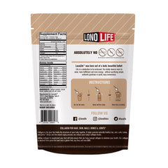 LonoLife Mocha Collagen Peptides stick packs