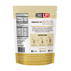 Single-serve stick packs of LonoLife Vanilla Collagen Peptides