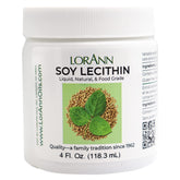 LorAnn Lecithin Liquid 4 oz jar – front view